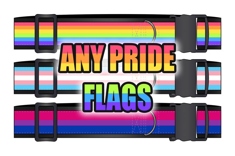 Deluxe Collar - PRIDE FLAGS