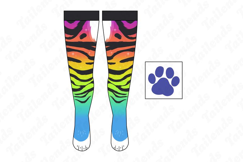 Sparkle Cat - Thigh High Socks