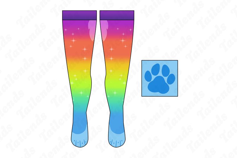Sparkle Dog - Thigh High Socks
