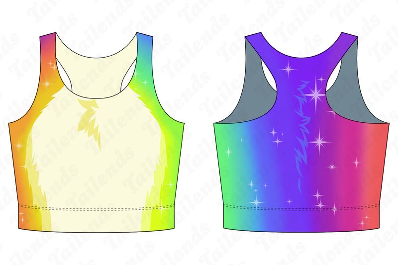 Sparkle Dog - Racerback Crop