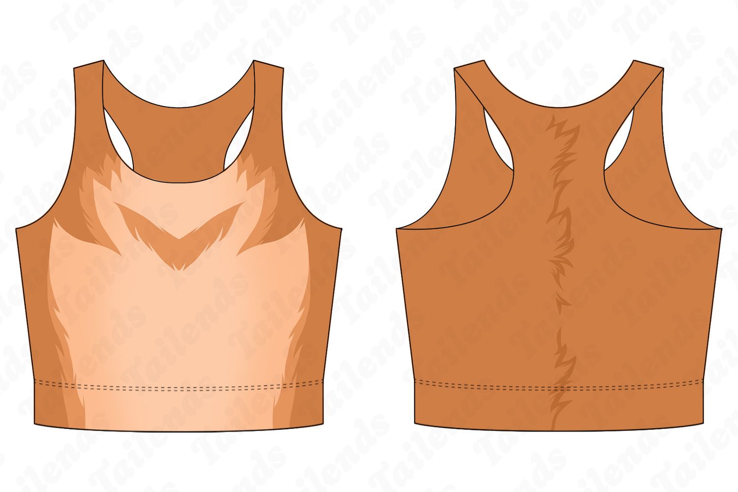 Bunny Brown - Racerback Crop