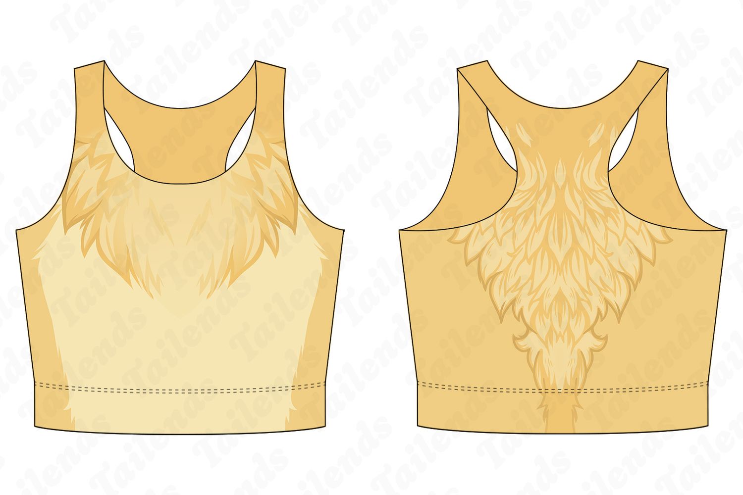 Golden - Racerback Crop