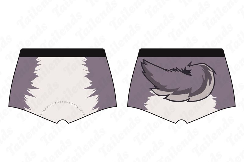 Full Moon GREY - Boyshort