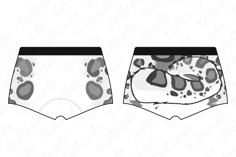 Snow Leopard WHITE - Boyshort