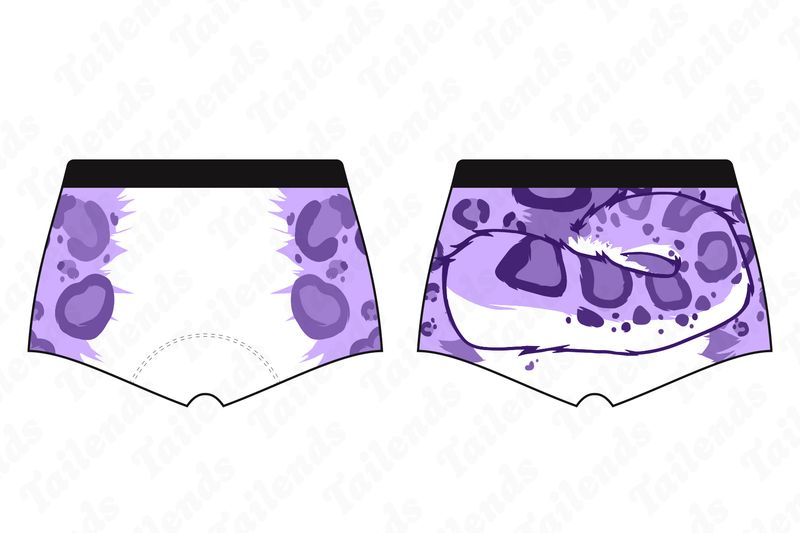 Snow Leopard LAVENDER - Boyshort
