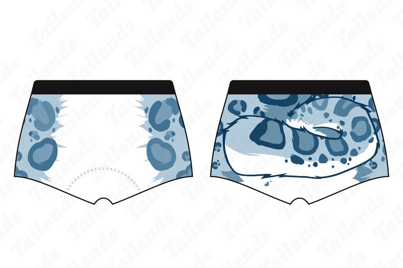 Snow Leopard BLUE - Boyshort