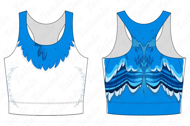 Blue Jay - Racerback Crop