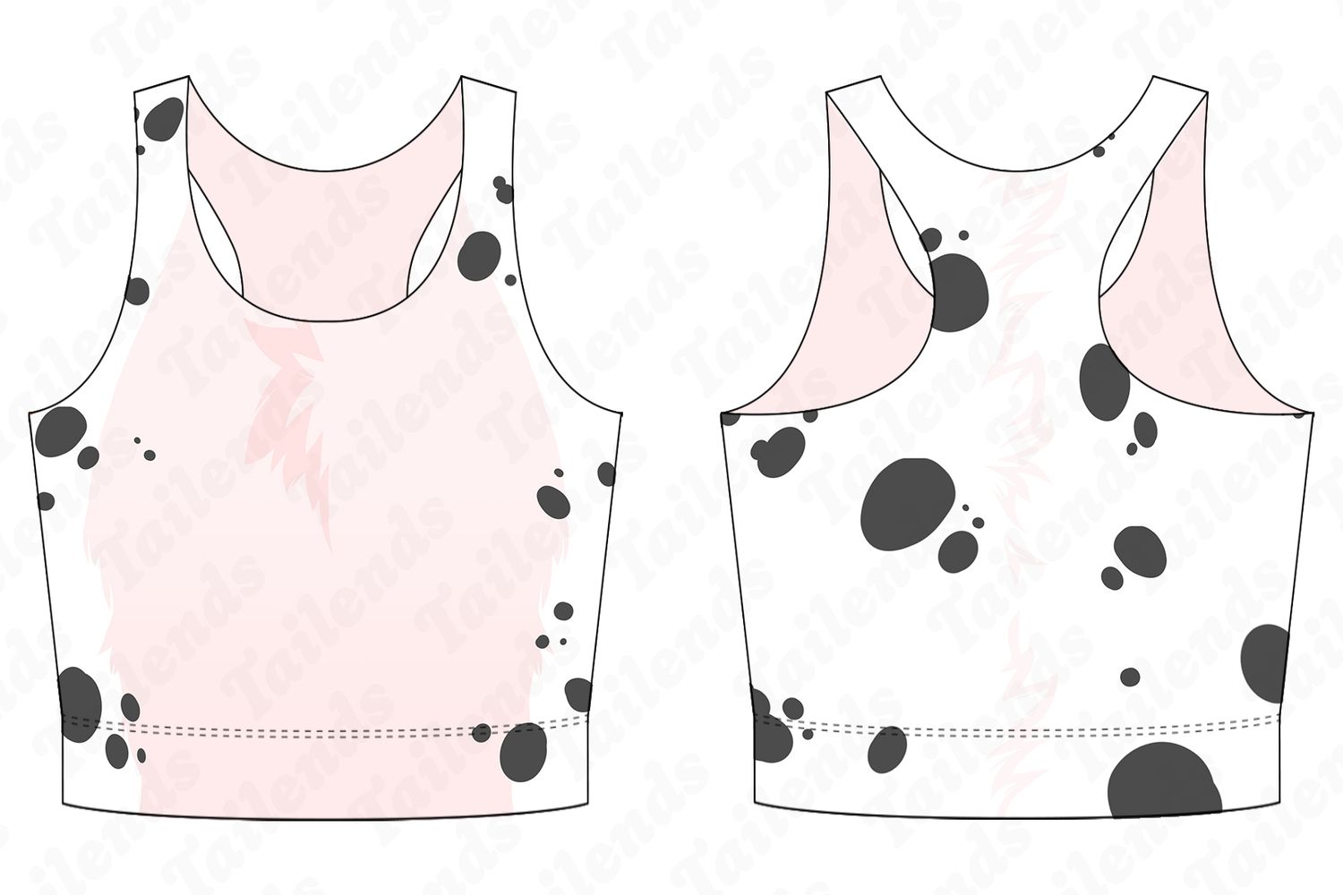Dalmatian - Racerback Crop