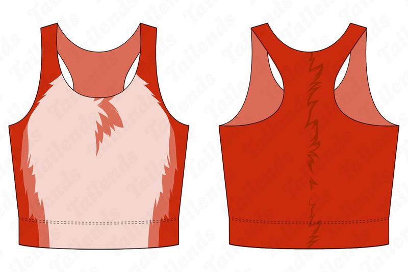 Full Moon RED - Racerback Crop