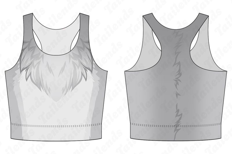 Bunny GREY - Racerback Crop