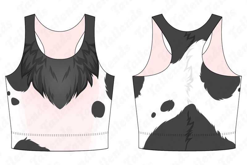 Bunny COW - Racerback Crop