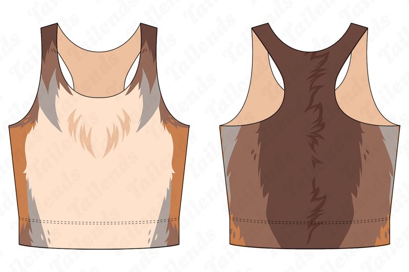Coyote - Racerback Crop