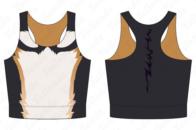Shiba BLACK - Racerback Crop