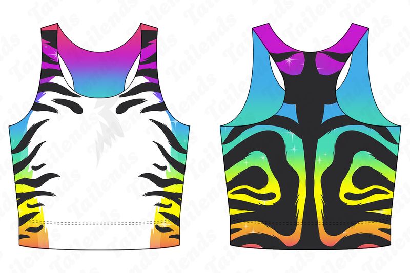 Sparkle Cat - Racerback Crop