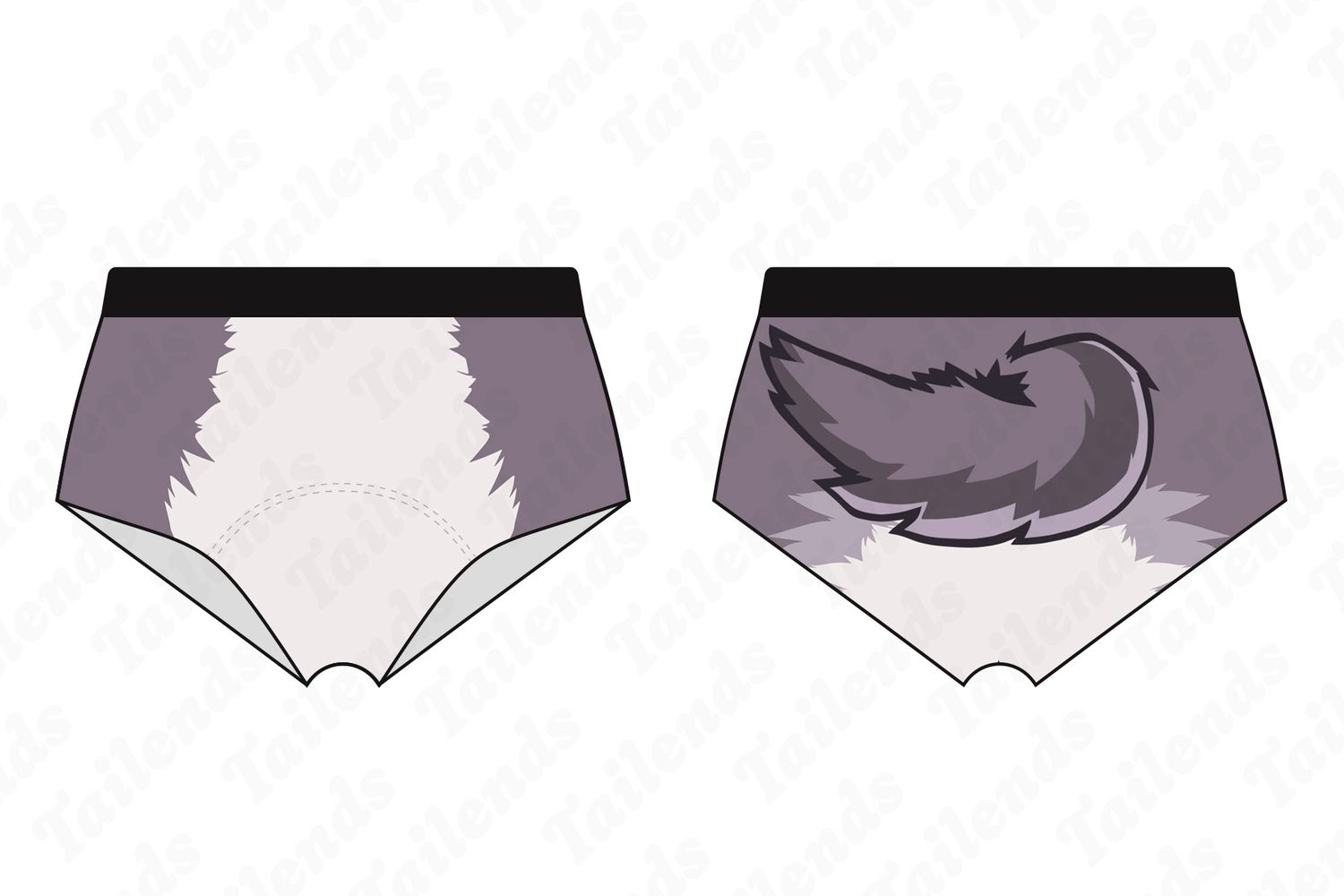 Full Moon GREY - Boyshort