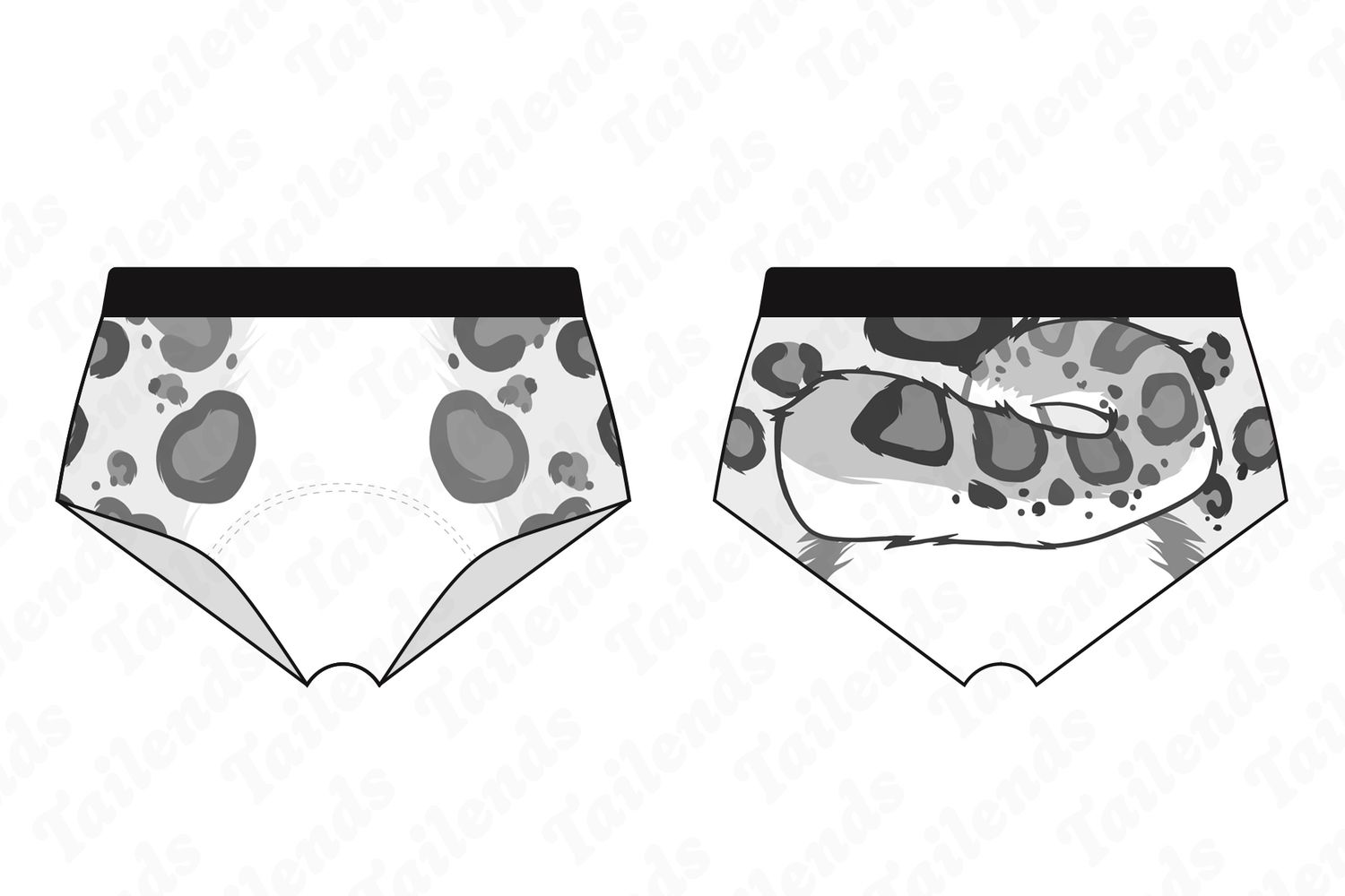 Snow Leopard WHITE - Boyshort