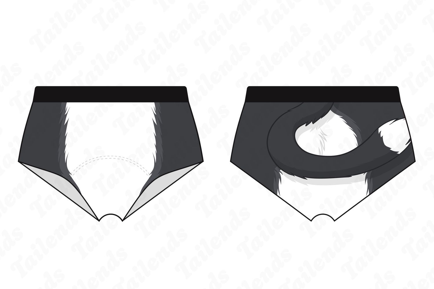Tuxedo Cat - Boyshort