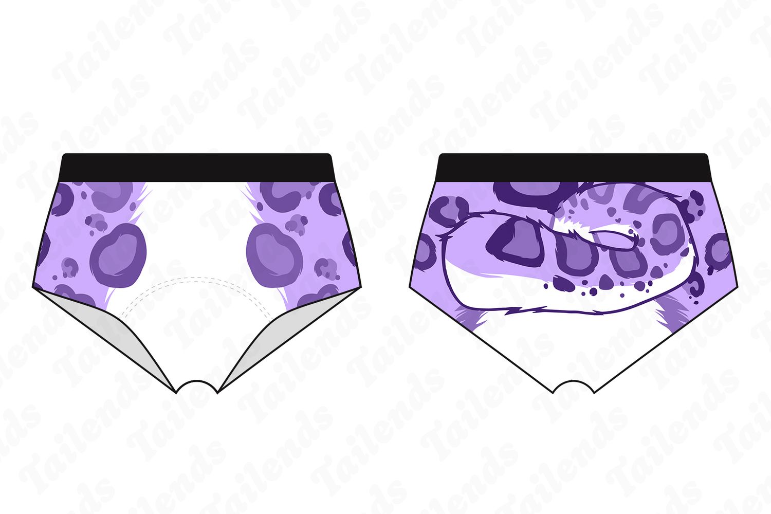 Snow Leopard LAVENDER - Boyshort