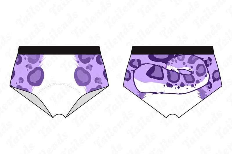 Snow Leopard LAVENDER - Boyshort