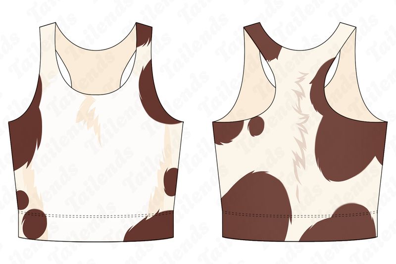 Classic Moo - Racerback Crop