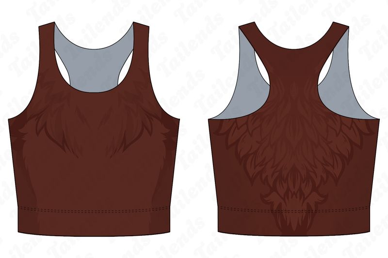 Choco Lab - Racerback Crop