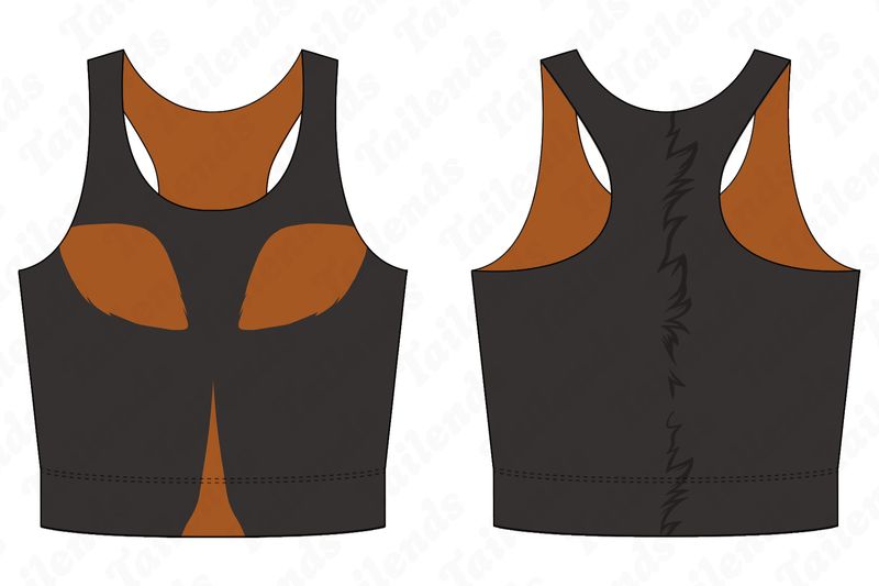 Dobie BLACK - Racerback Crop