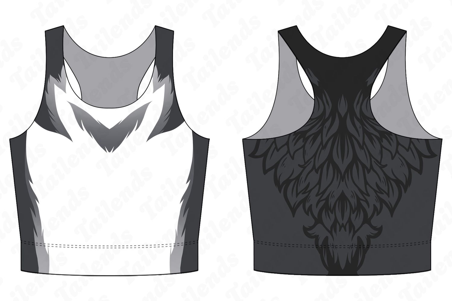 Siberian Husky - Racerback Crop