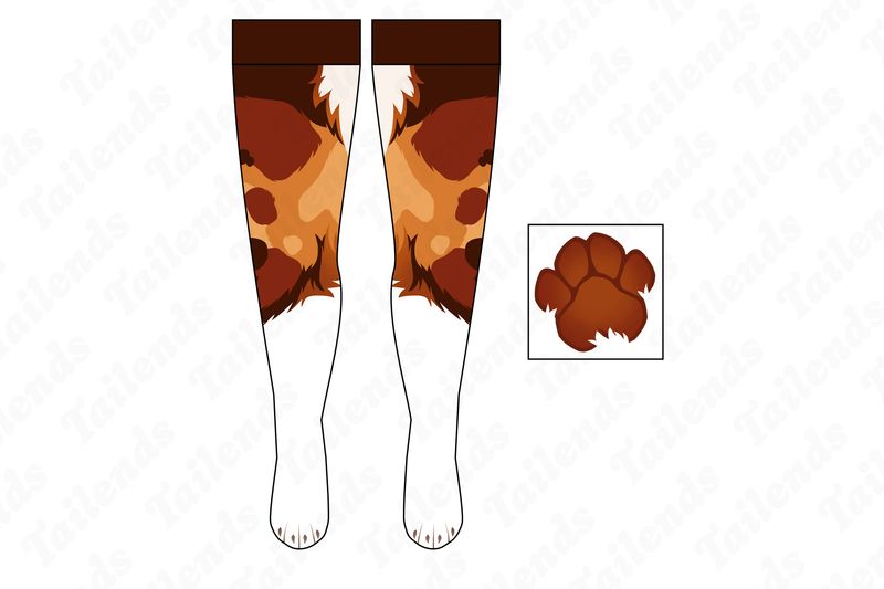 Australian Shep COPPER - Thigh High Socks