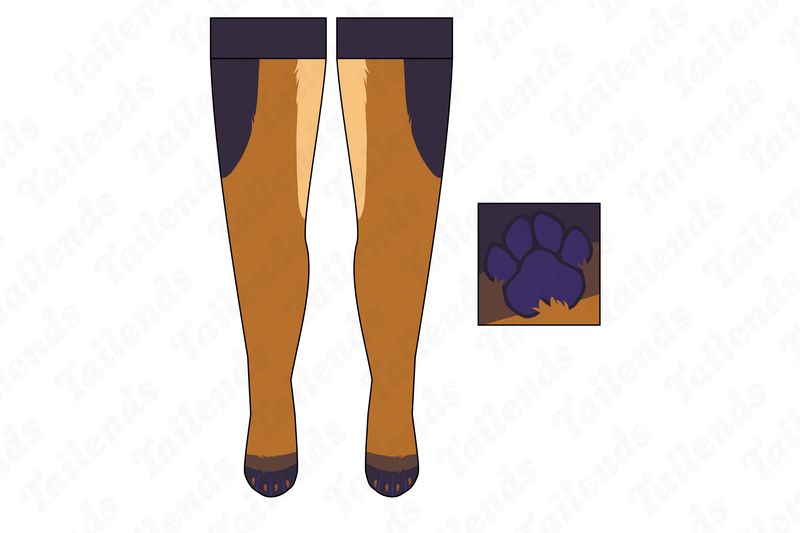 German Shepherd - Thigh High Socks