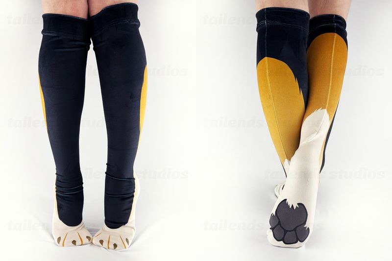 Shiba BLACK - Mochi Pawsocks