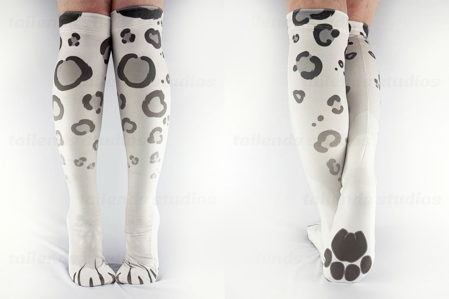 Snow Leopard WHITE - Mochi Pawsocks