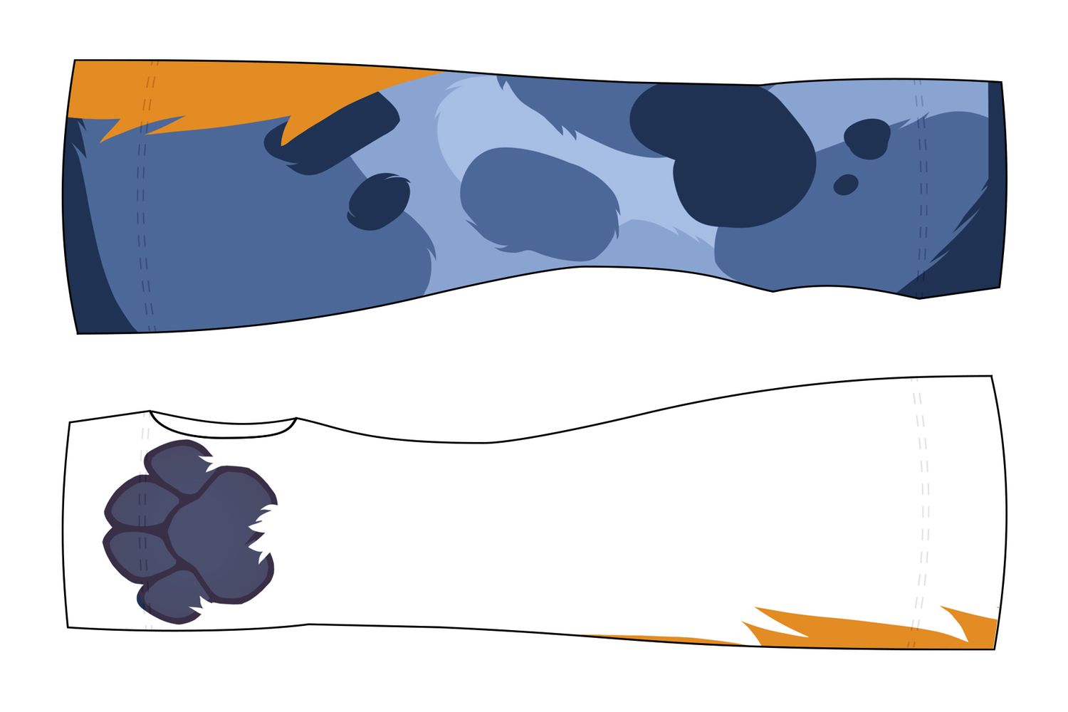 Australian Shep BLUE - Arm Warmers