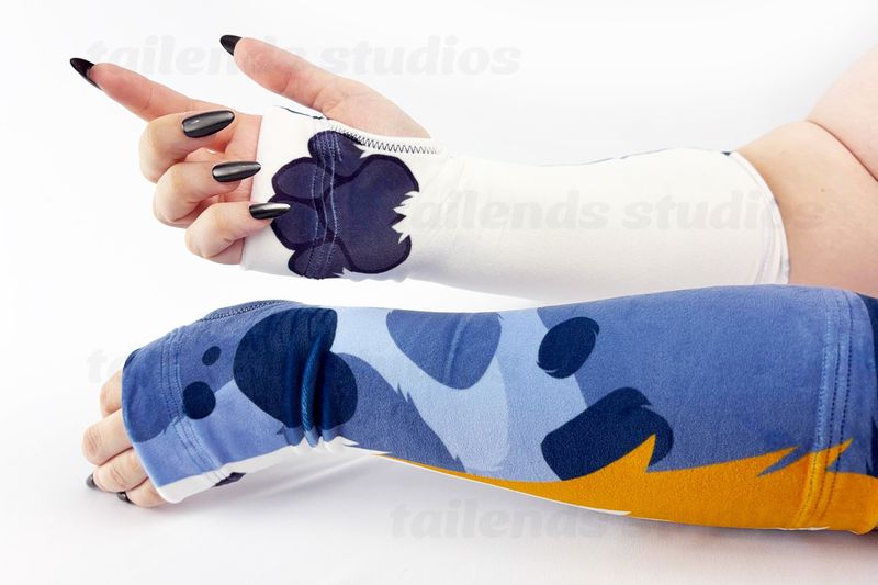 Australian Shep BLUE - Arm Warmers