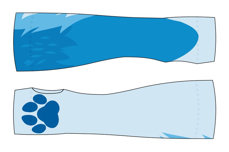 Full Moon BLUE - Arm Warmers