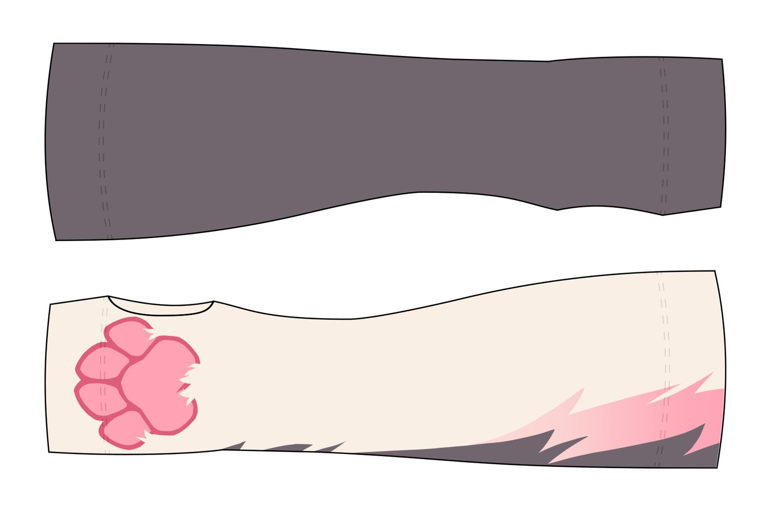 Husky PINK - Arm Warmers