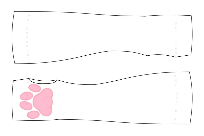 White Kitty - Arm Warmers