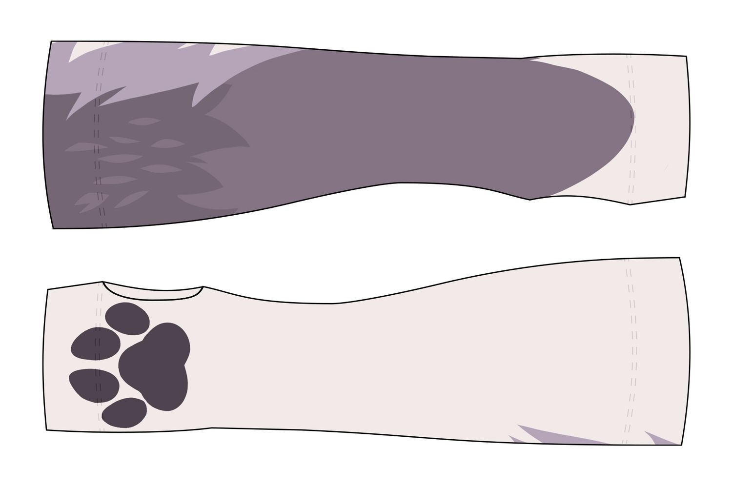 Full Moon GREY - Arm Warmers