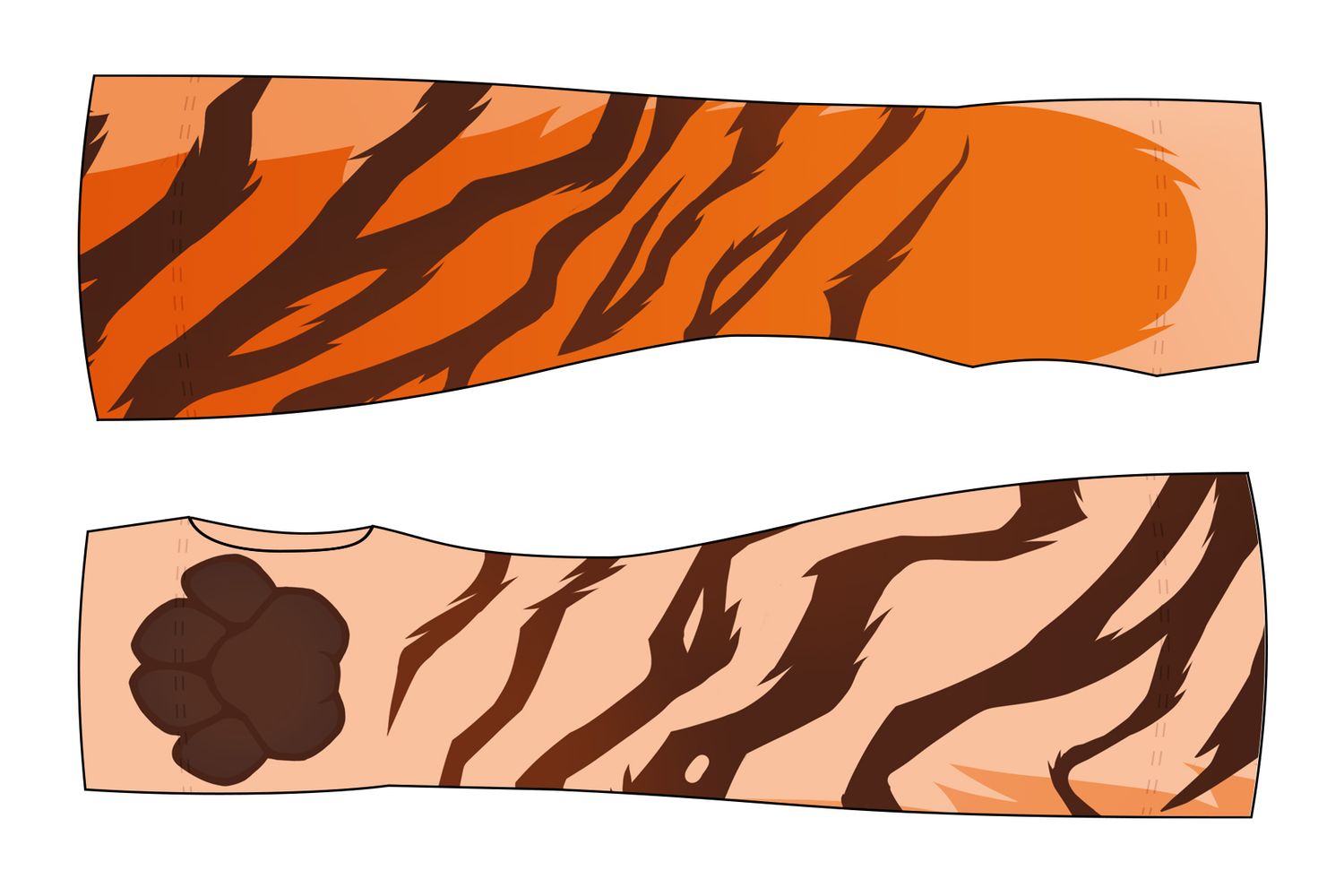 Tiger ORANGE - Arm Warmers