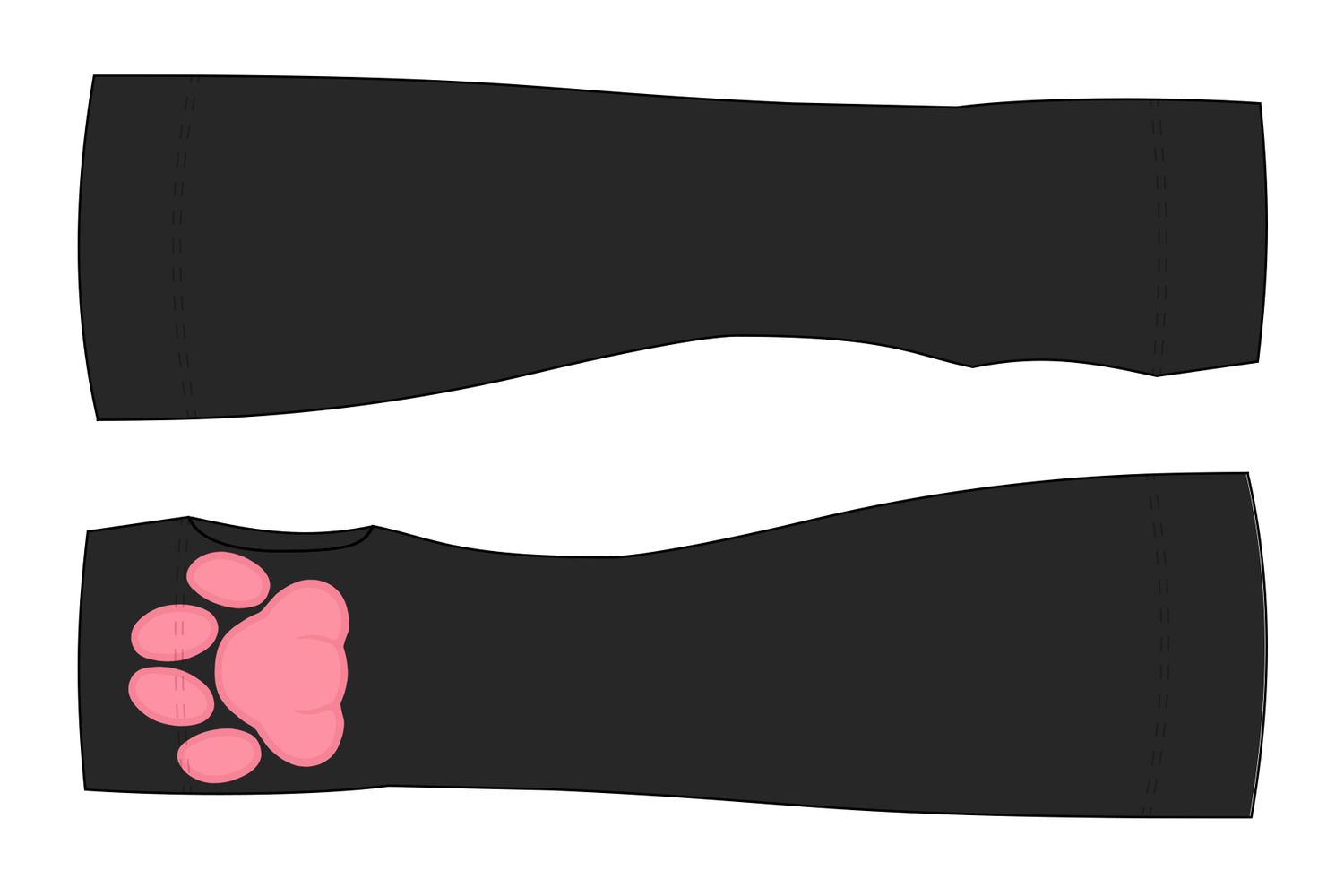 Black Kitty - Arm Warmers