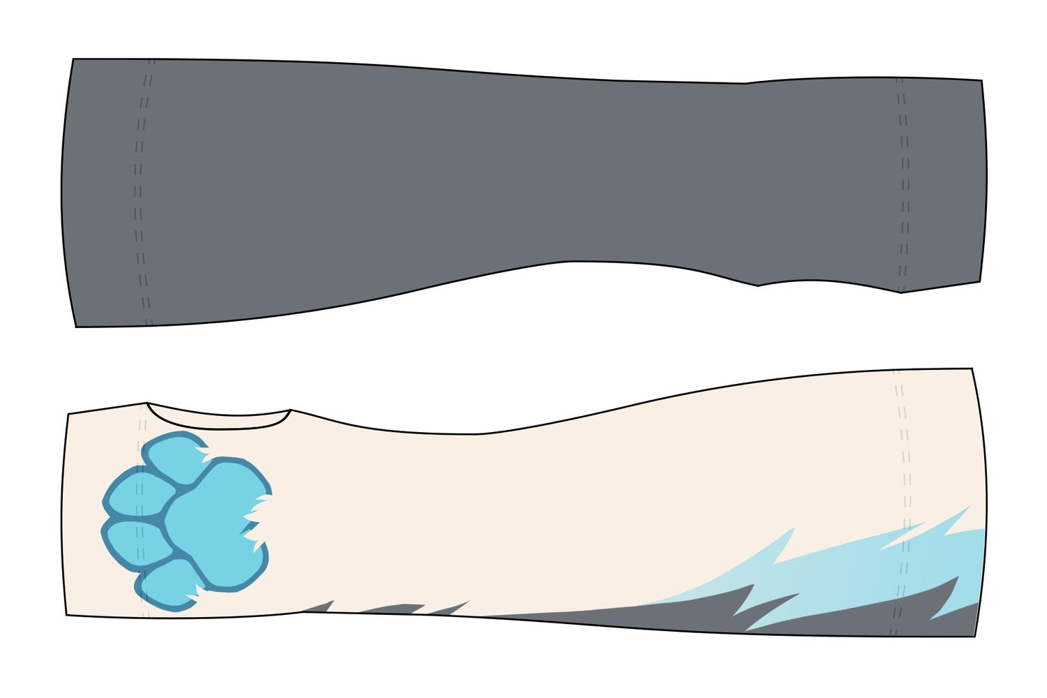 Husky BLUE - Arm Warmers