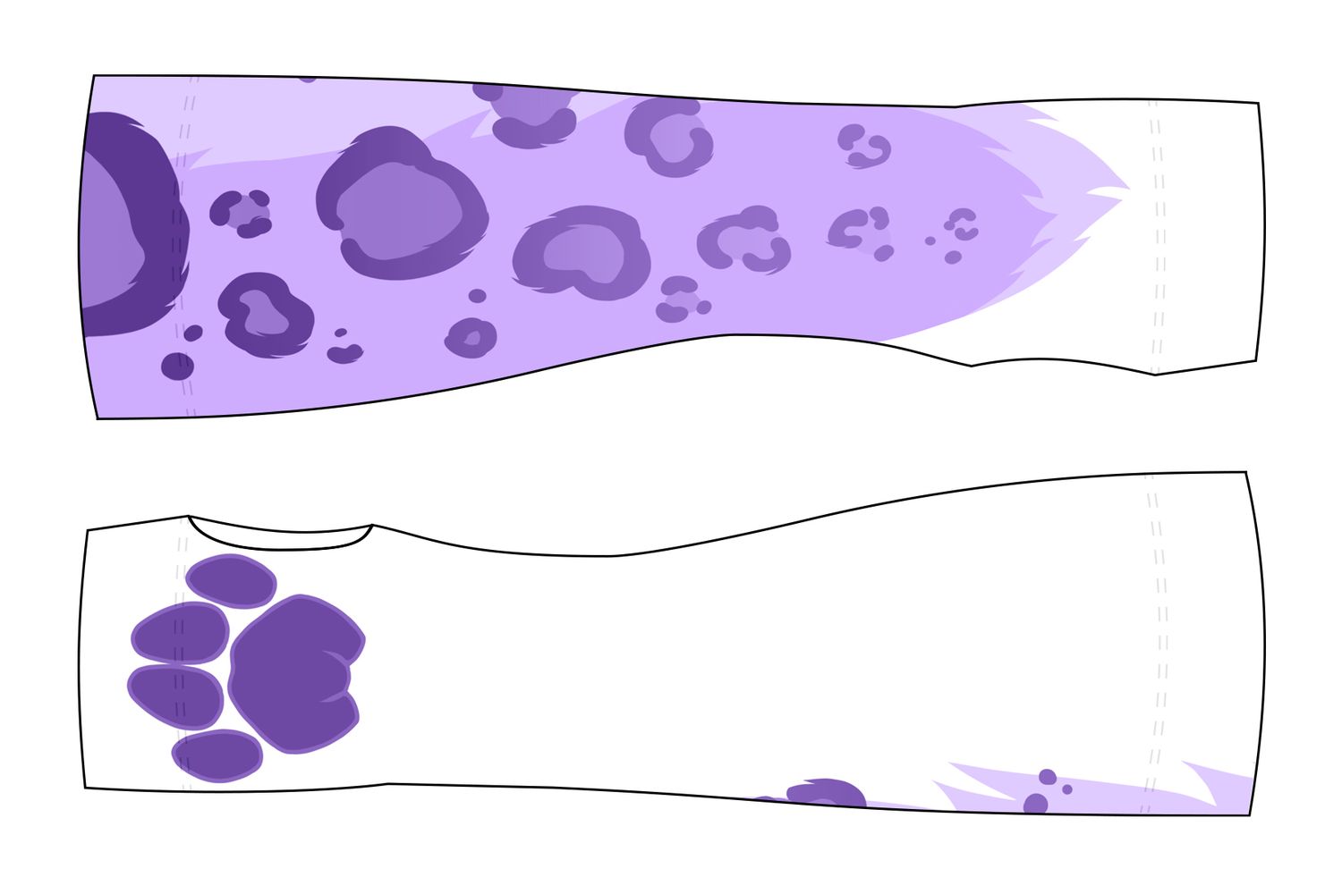 Snow Leopard LAVENDER - Arm Warmers