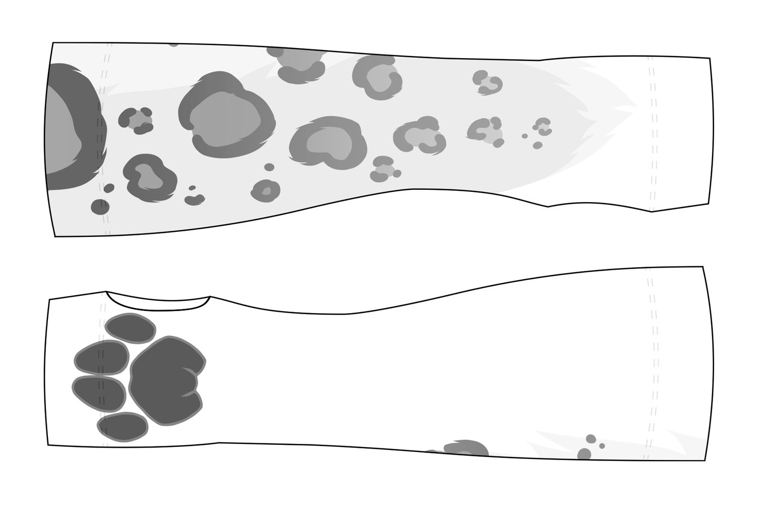 Snow Leopard WHITE - Arm Warmers