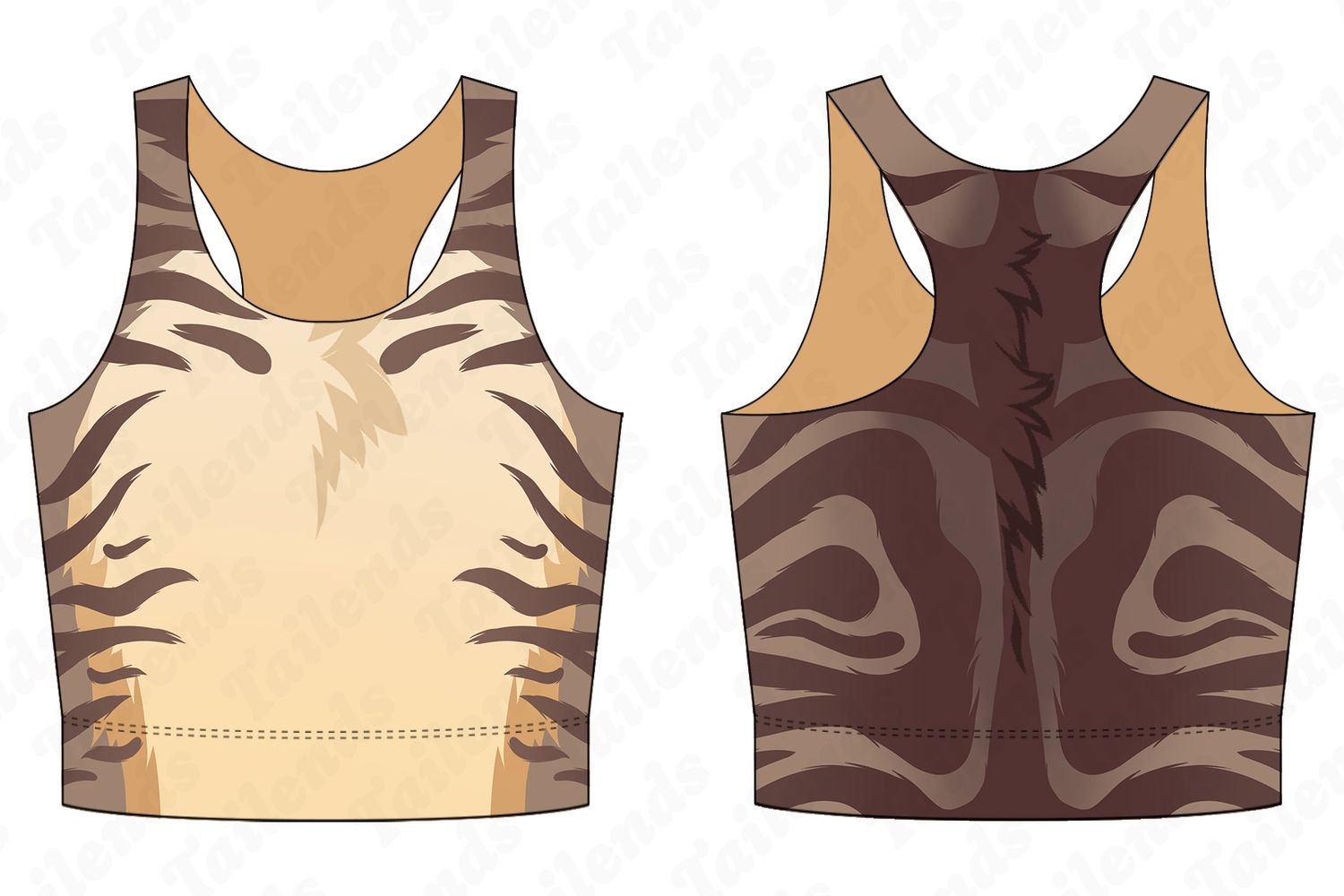 Tabby Cat - Racerback Crop