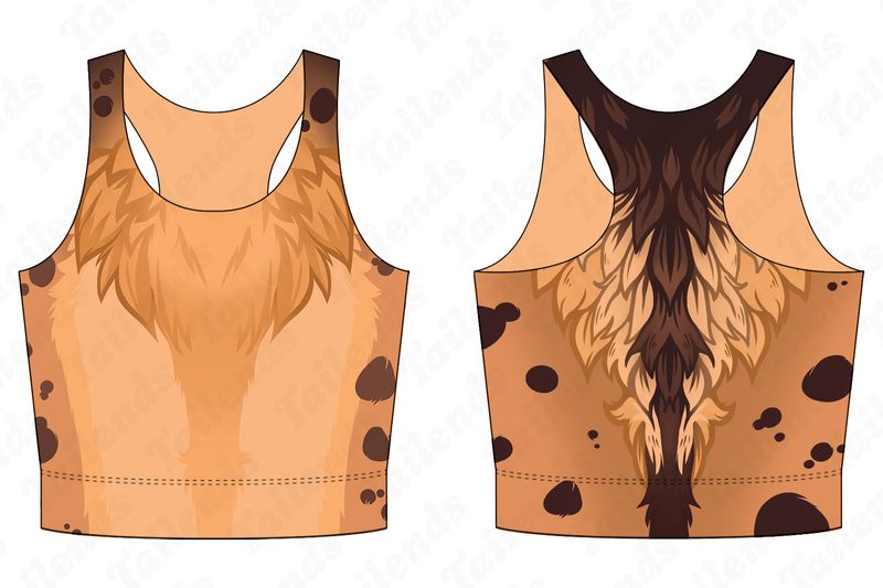 Spotted Hyena - Racerback Crop