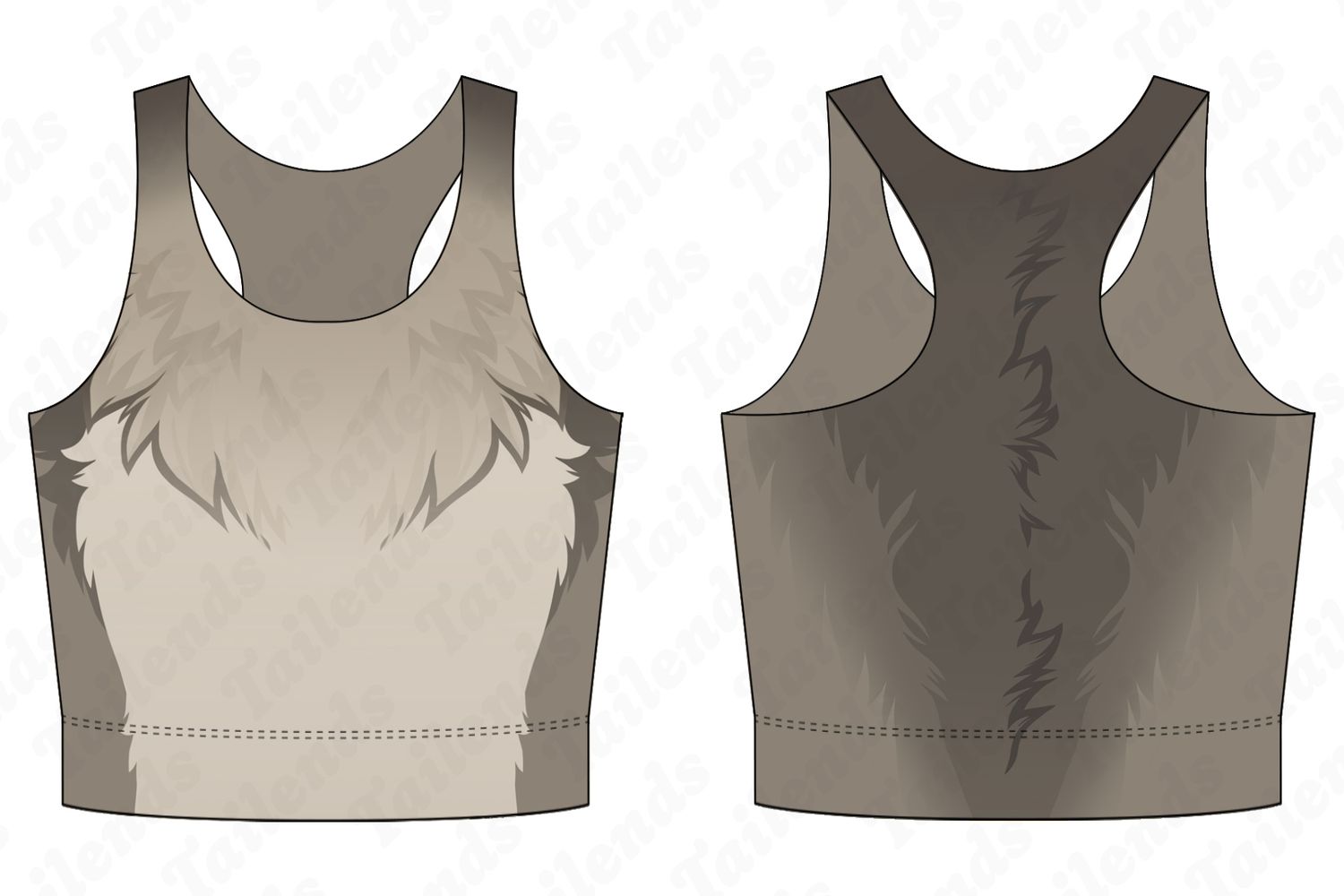 Raccoon - Racerback Crop