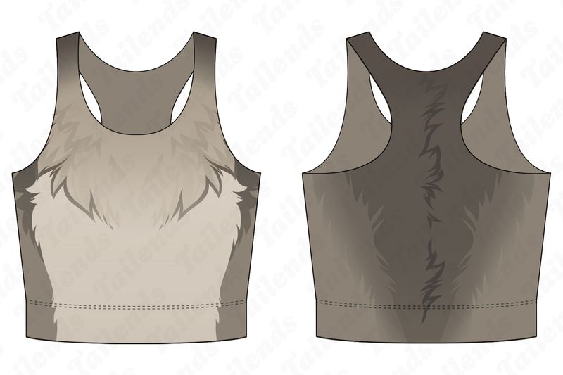 Raccoon - Racerback Crop