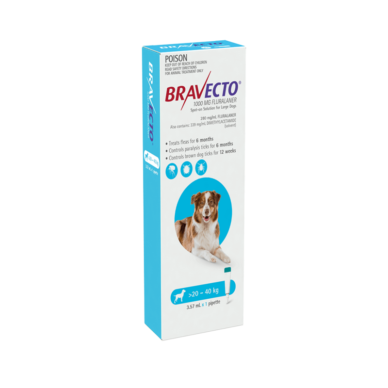 Bravecto - SPOT ON - LARGE DOG - Flea &amp; Tick Control