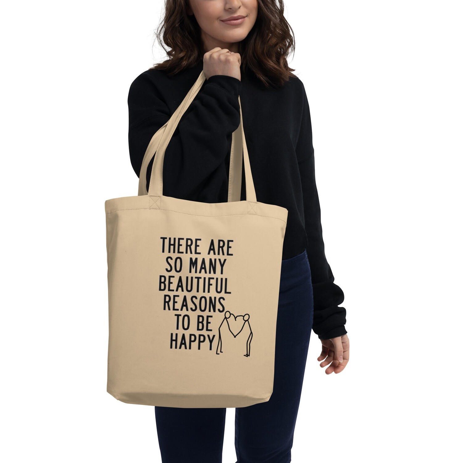 &quot;Many Reasons To Be Happy&quot; Eco Tote Bag