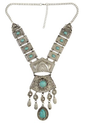 Bohemian Necklace with Turquoise