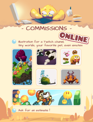 Digital Commissions (sent online)